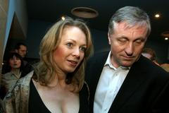 Premiér Mirek Topolánek s Lucií Talmanovou