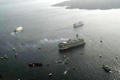 Řecko loď Santorini