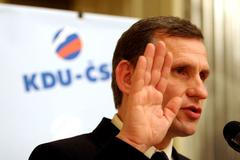 Jiří Čunek při kandidátském projevu k delegátům sjezdu