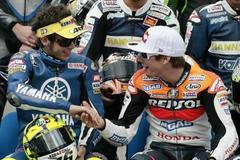 Valentino Rossi a Nicky Hayden