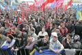 Demonstrace stoupenců Janukoviče