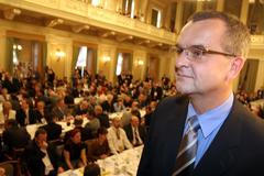 Miroslav Kalousek na sjezdu KDU v Brně