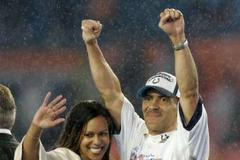 Superbowl XLI - Tony Dungy s maželkou
