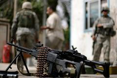 Střelné zbraně zkonfiskované v Bagdádu