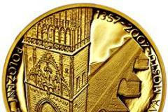 Zlatá mince k výročí Karlova mostu