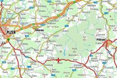 Mapa Míšova na Plzeňsku