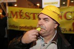 Protest zaměstnanců DPP