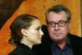 Režisér Miloš Forman a herečka Natalie Portman na tiskové konferenci