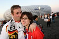 Čeští fanoušci v Mnichově