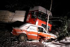 Nehoda kamionu u České Lípy