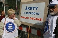 Protest školských odborářů