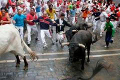 Tradiční běh před býky v Pamploně