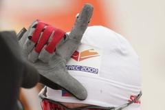 Radost Martina Koukala po doběhu štafety