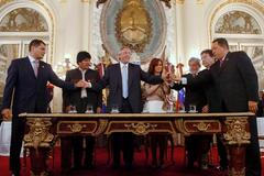 Podpisová ceremonie Banky Jihu, Buenos Aires, 10. prosinec 2007