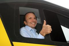 Emerson Fittipaldi v kabině pendolina