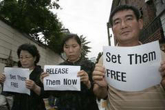 Korea Afghánistán Taliban rukojmí