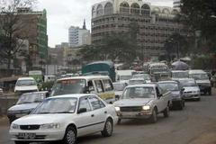 Dopravní kolaps v Nairobi
