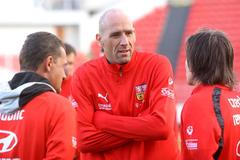 Trénink reprezentace před utkáním se San Marinem