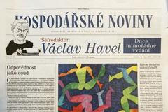 Hospodářské noviny - Václav Havel šéfredaktorem