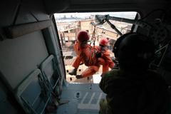 Záchranáři na komíně