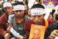 Tibetští demonstranti