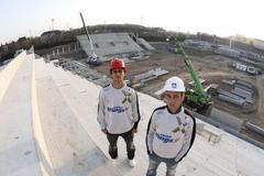 Stadion SK Slavia Praha - Jarolím s Gauchem