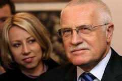 Václav Klaus mezi poslanci Strany zelených