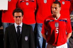 Fabio Capello, nový manažer Anglie, a stoper Rio Ferdinand