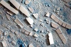 Detail lomu ve vysokém rozlišení