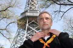 Tomáš Hanák na petřínské rozhledně