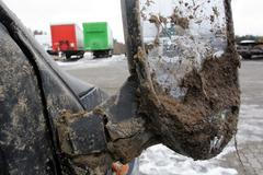 Vraky po havárii na D1