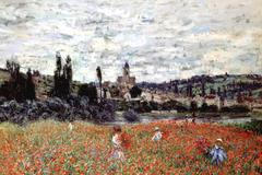 Monet: Makové pole u Vétheuil