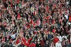 Fotbal v Sazka aréně fanoušci Slavia