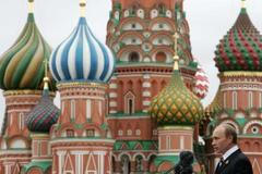 Vladimir Putin a chrám Vasila Blaženého