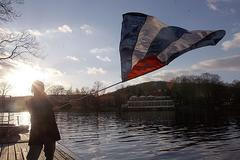 Kuba s Fidelem na Vltavě