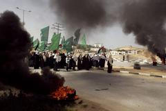 Demonstrace žen a dětí v pásmu Gazy