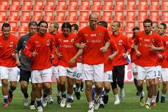 Trénink fotbalové reprezentace