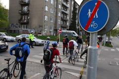 Cyklisticka demonstrace