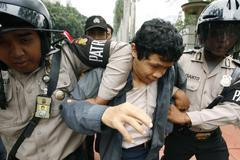 Policie rozhání protest v Jakartě