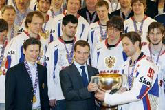 Rusko Medveděv hokej hokejisté