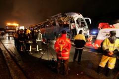 Nehoda autobusu s finskými turisty ve Španělsku