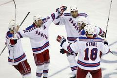 New Jersey - NY Rangers: Jágr, Dubinsky, Straka, Rozsíval, Staal