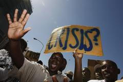 Zimbabwané protestují v Kapském Městě