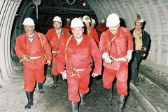 Jiří Paroubek v dole