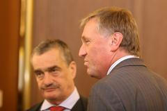 Karel Schwarzenberg a Mirek Topolánek