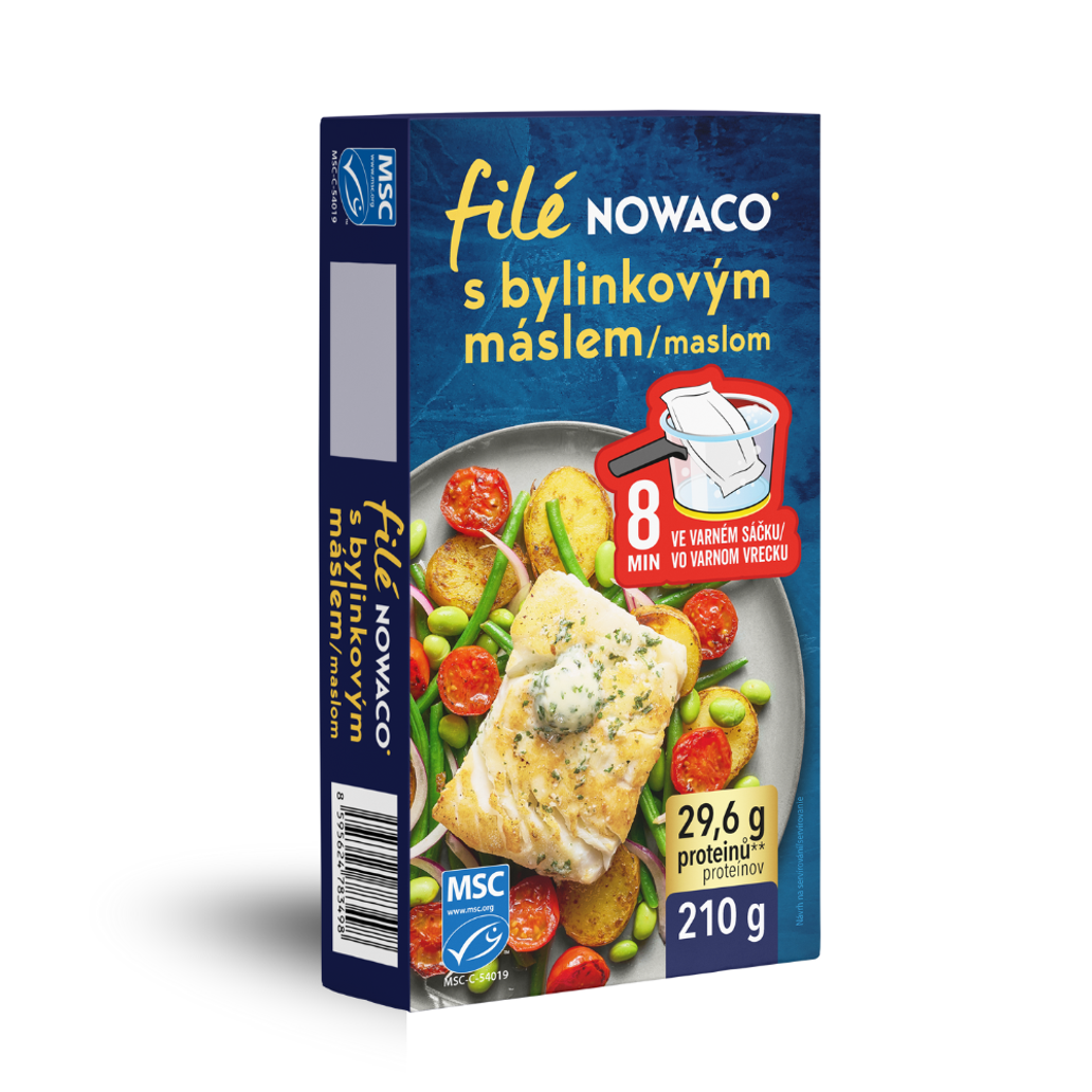 Rybí filé s bylinkovým máslem Nowaco
