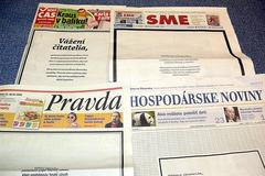 Slovenské noviny otiskly parte svobodě slova
