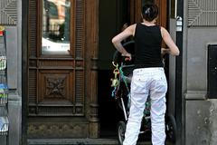 Maminka s kočárkem