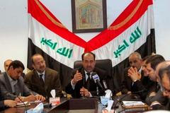 Setkání Malíkího s provinčními úředníky v Basře