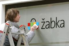 Žabka. Nové potraviny.